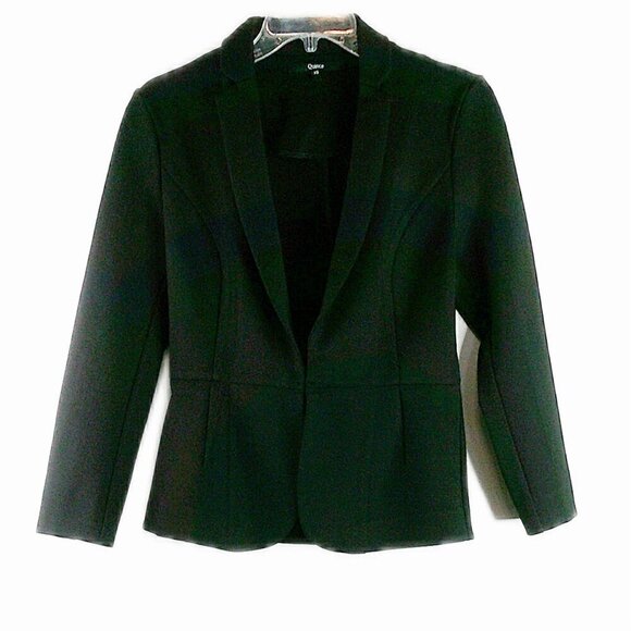Quince - Long Sleeve Black Blazer/Jacket Office- XS - Picture 2 of 8